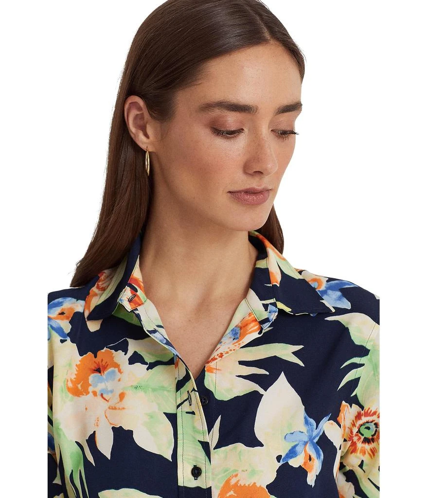 商品Ralph Lauren|Floral Crepe Shirt,价格¥936,第3张图片详细描述