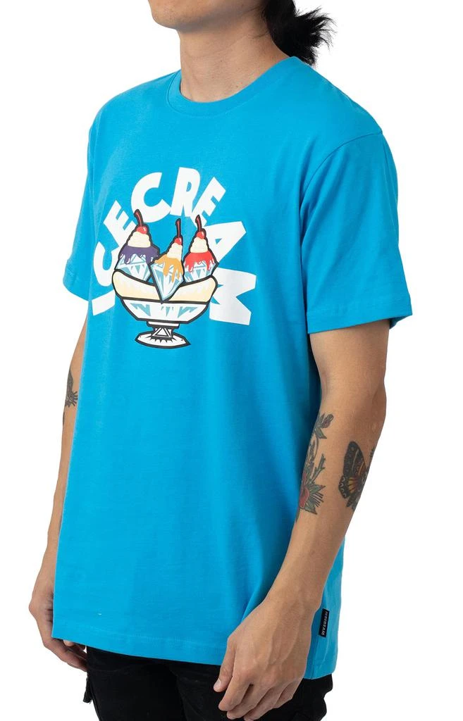 商品Icecream|Diamond Split T-Shirt - Malibu Blue ,价格¥195,第2张图片详细描述