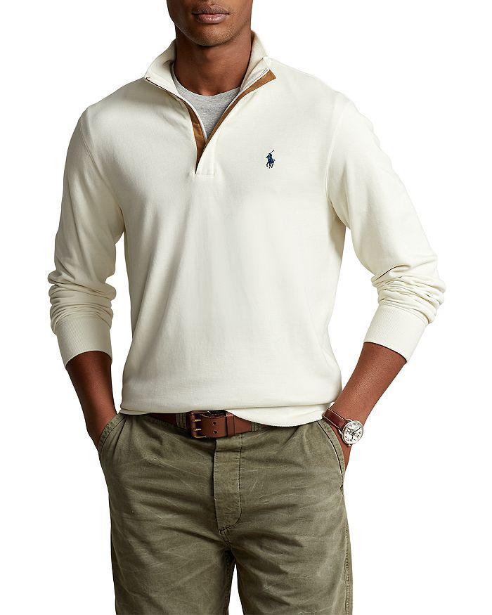 商品Ralph Lauren|Luxury Jersey Quarter-Zip Pullover,价格¥457-¥869,第1张图片