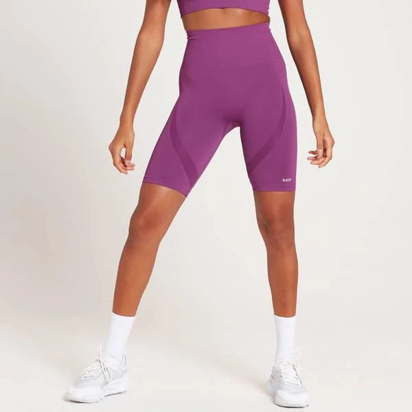 商品Myprotein|MP Women's Tempo Seamless Cycling Shorts - Purple,价格¥183,第1张图片