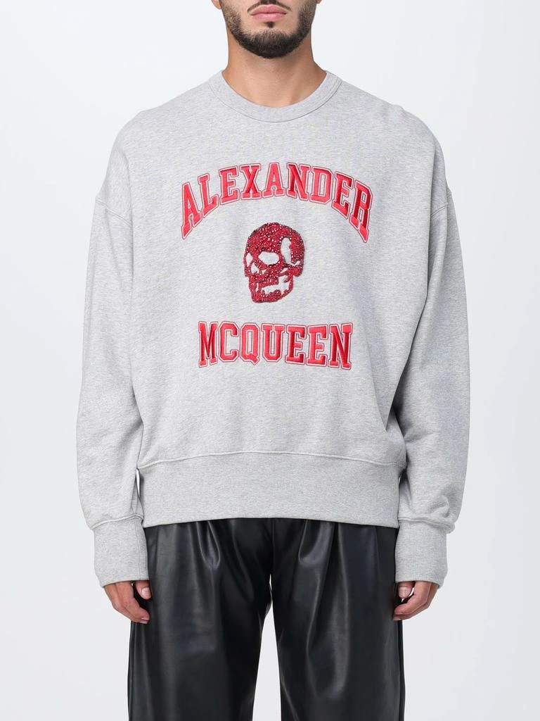 商品Alexander McQueen|Alexander McQueen sweatshirt with rhinestone skull,价格¥10348,第1张图片