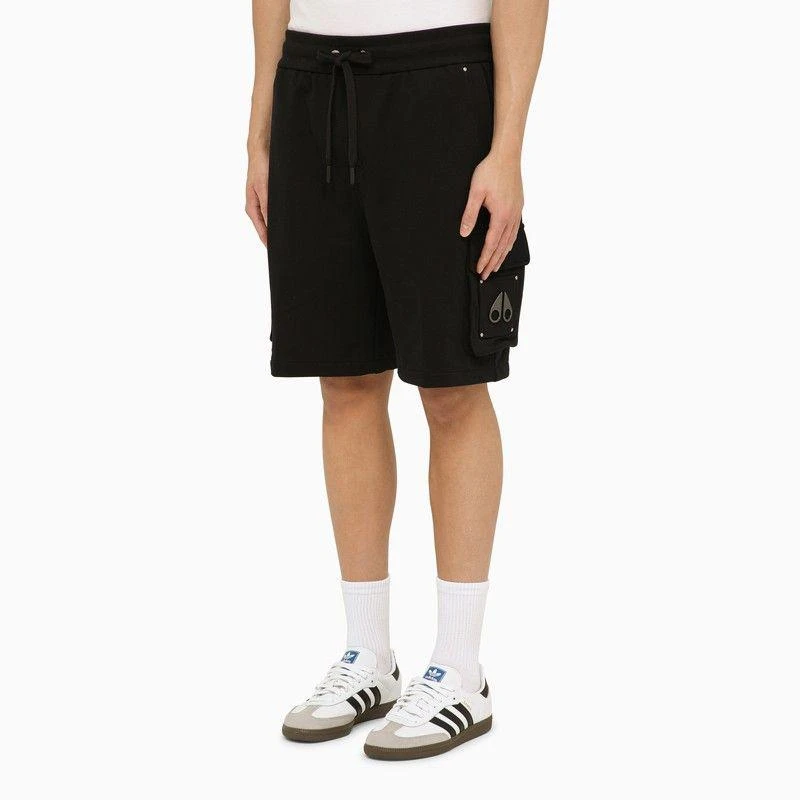 商品Moose Knuckles| BLACK COTTON BERMUDA SHORTS,价格¥1384,第3张图片详细描述