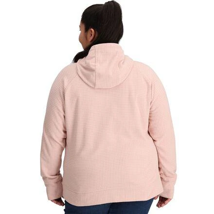 商品Outdoor Research|Mega Trail Mix Fleece Full Zip Hoodie - Plus - Women's,价格¥511,第3张图片详细描述