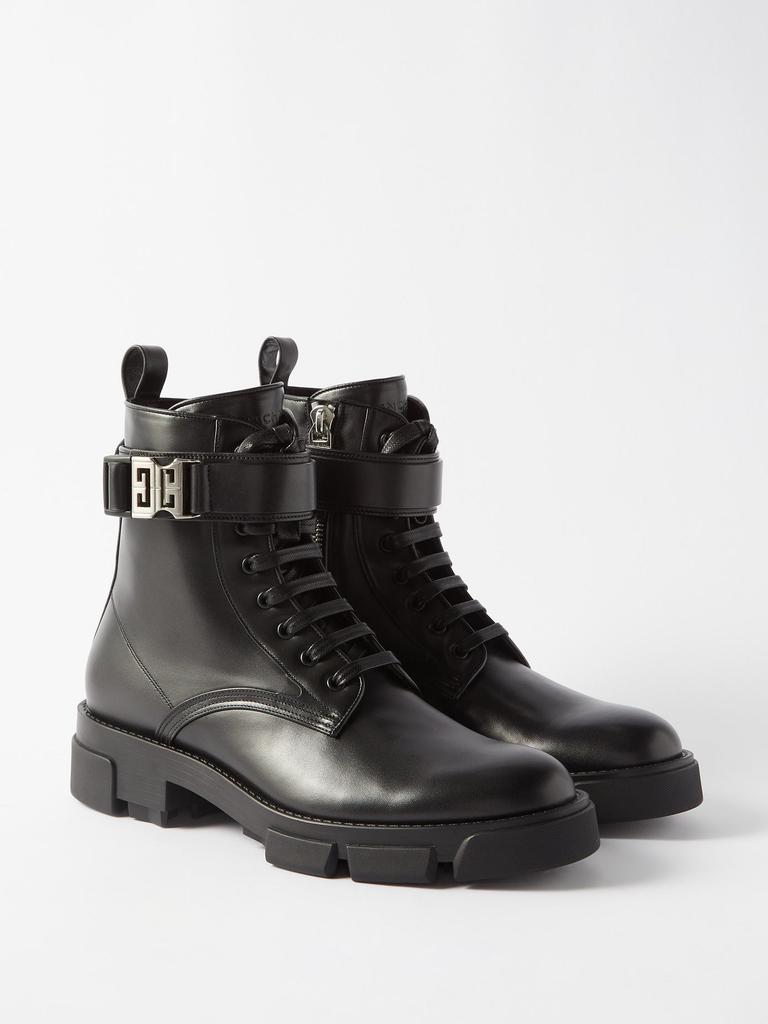 Terra 4G-buckled leather boots商品第5张图片规格展示