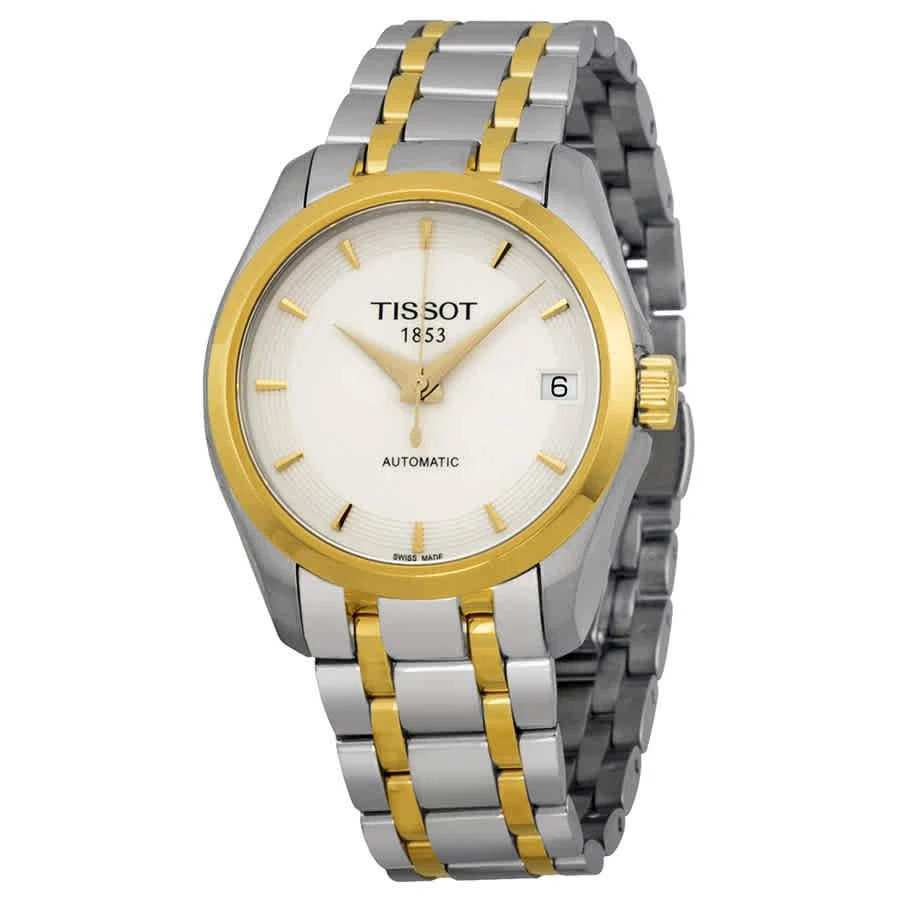 商品Tissot|Couturier Automatic White Dial Ladies Watch T035.207.22.011.00,价格¥1831,第1张图片