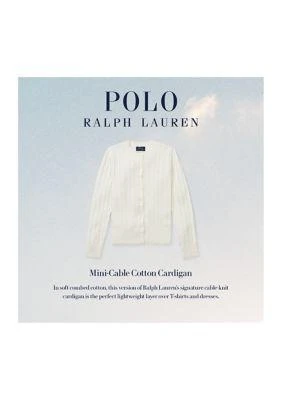 商品Ralph Lauren|赵露思同款女大童纯棉针织开衫,价格¥457,第3张图片详细描述