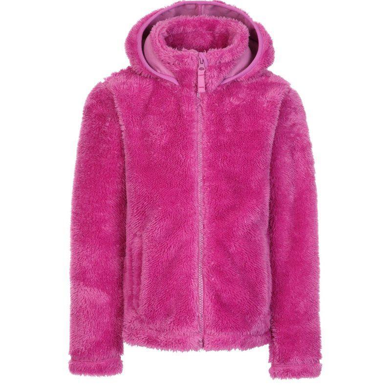 商品Trespass|Girls Violetta Fluffy Fleece Jacket Deep Pink,价格¥246,第1张图片