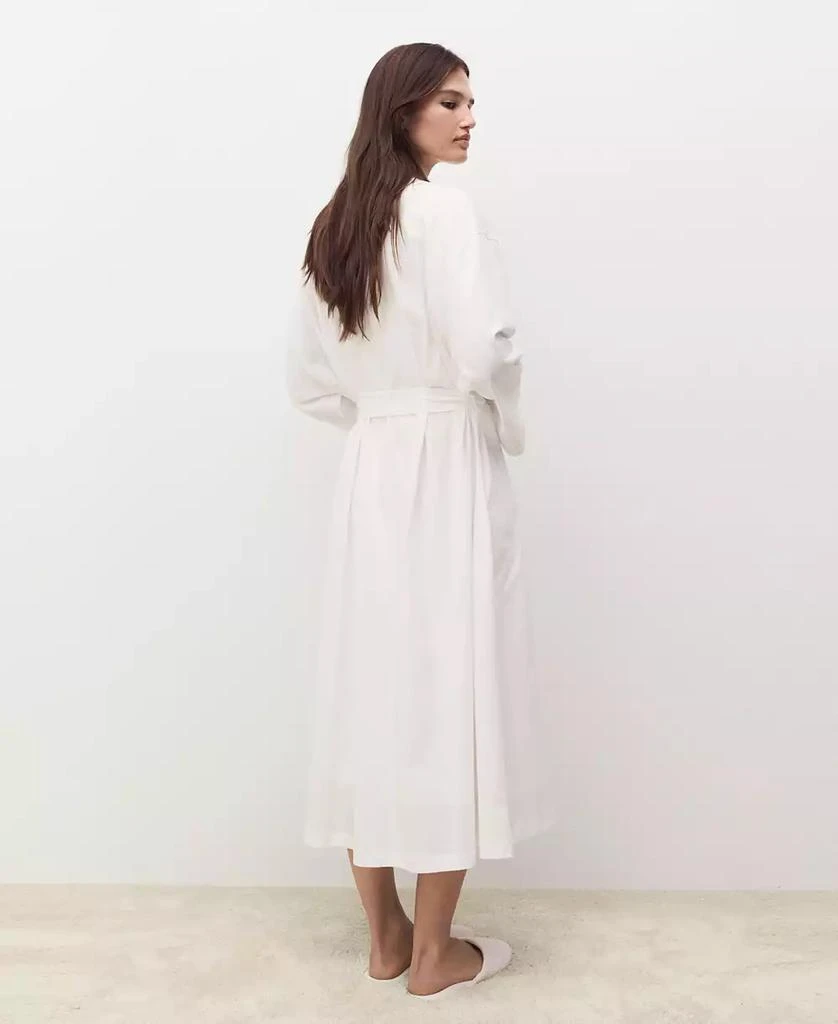 商品Mango|Women's Lace Detail Cotton Robe,价格¥464,第2张图片详细描述