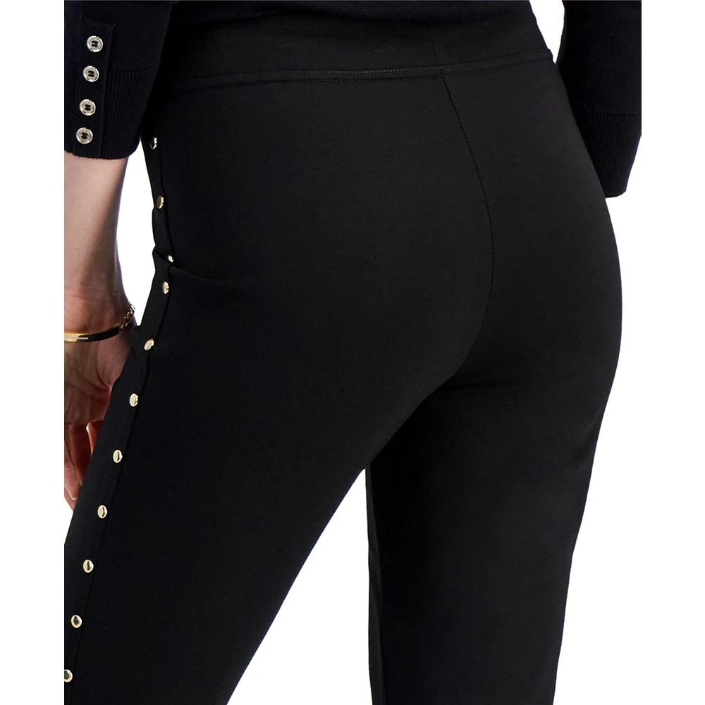 商品Tommy Hilfiger|Women's Studded Ponté-Knit Skinny Ankle Pants,价格¥599,第4张图片详细描述