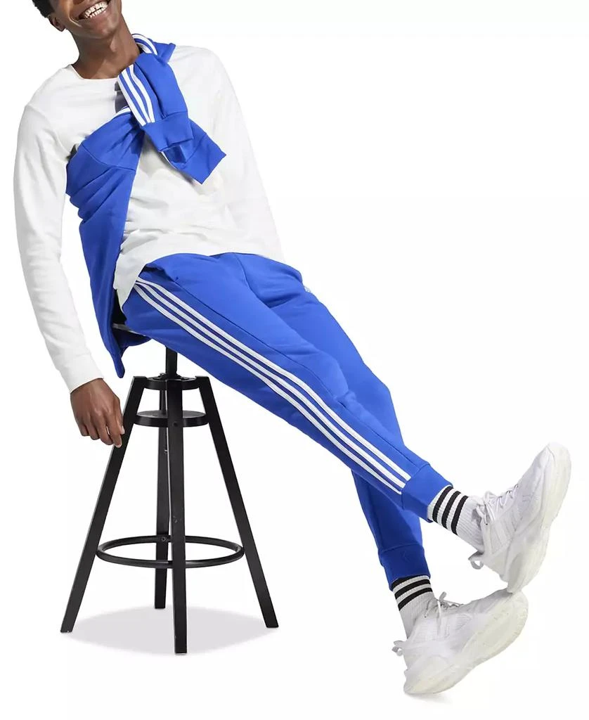 商品Adidas|Men's Essentials 3-Stripes Regular-Fit Fleece Joggers,价格¥285,第4张图片详细描述