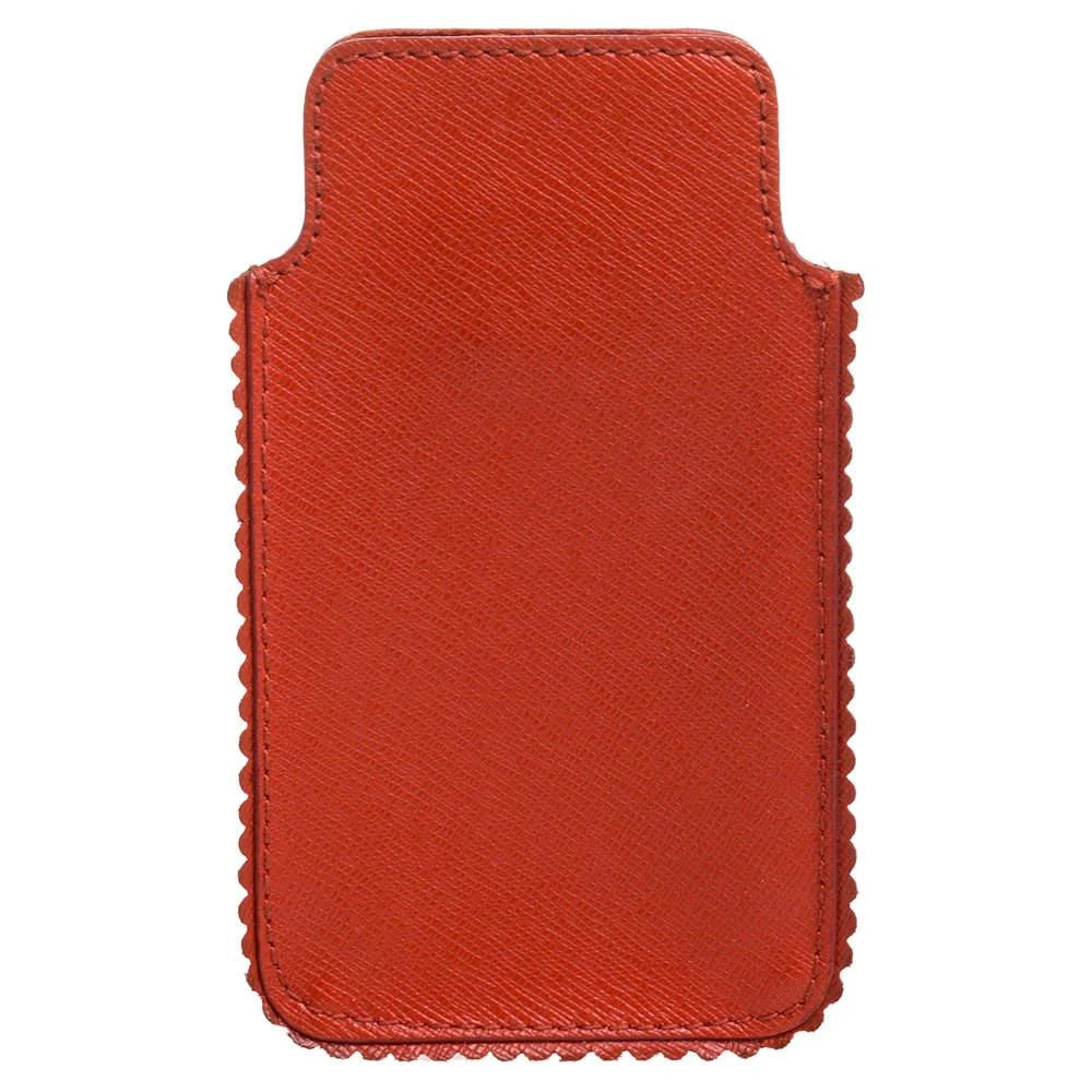 商品Furla|Furla Orange Leather Phone Case,价格¥1065,第3张图片详细描述