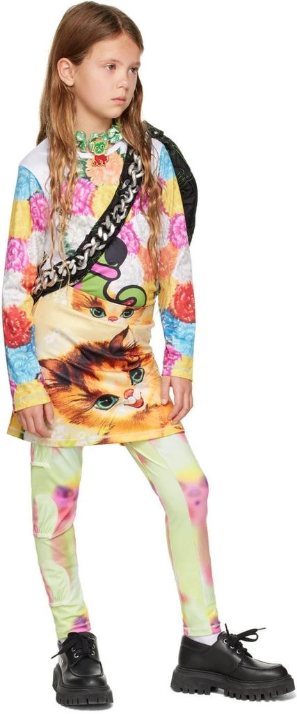 商品CHOPOVA LOWENA|SSENSE Exclusive Kids Green Spray Paint Alien Tennis Ball Leggings,价格¥274,第4张图片详细描述