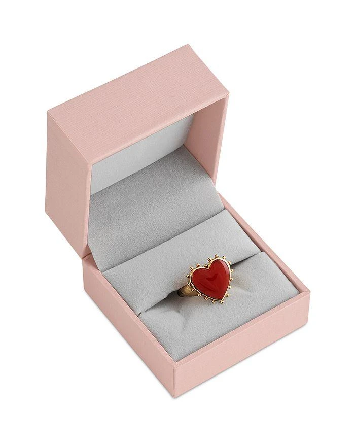 商品Anabel Aram|Red Onyx Heart Ring,价格¥550,第3张图片详细描述