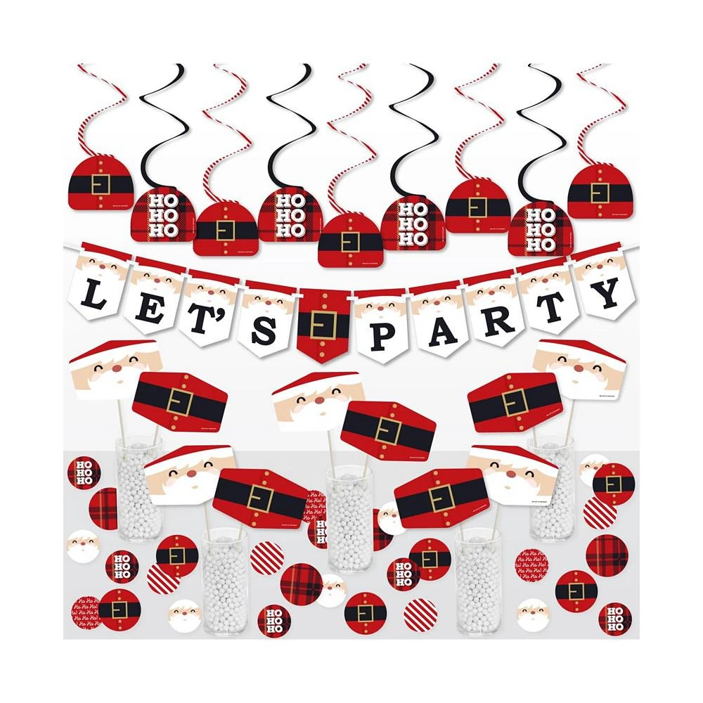 商品Big Dot of Happiness|Jolly Santa Claus - Christmas Party Supplies Decoration Kit - Decor Galore Party Pack - 51 Pieces,价格¥246,第1张图片