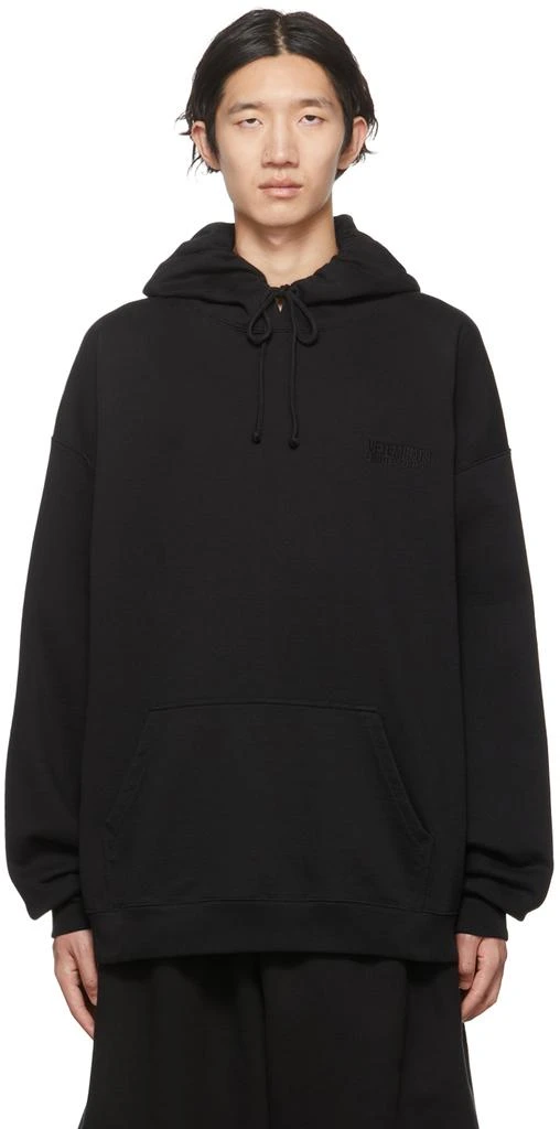 商品Vetements|黑色徽标连帽衫,价格¥5722,第1张图片