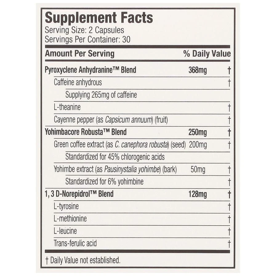 商品Hydroxycut|硬核减重 减肥支持,价格¥199,第4张图片详细描述