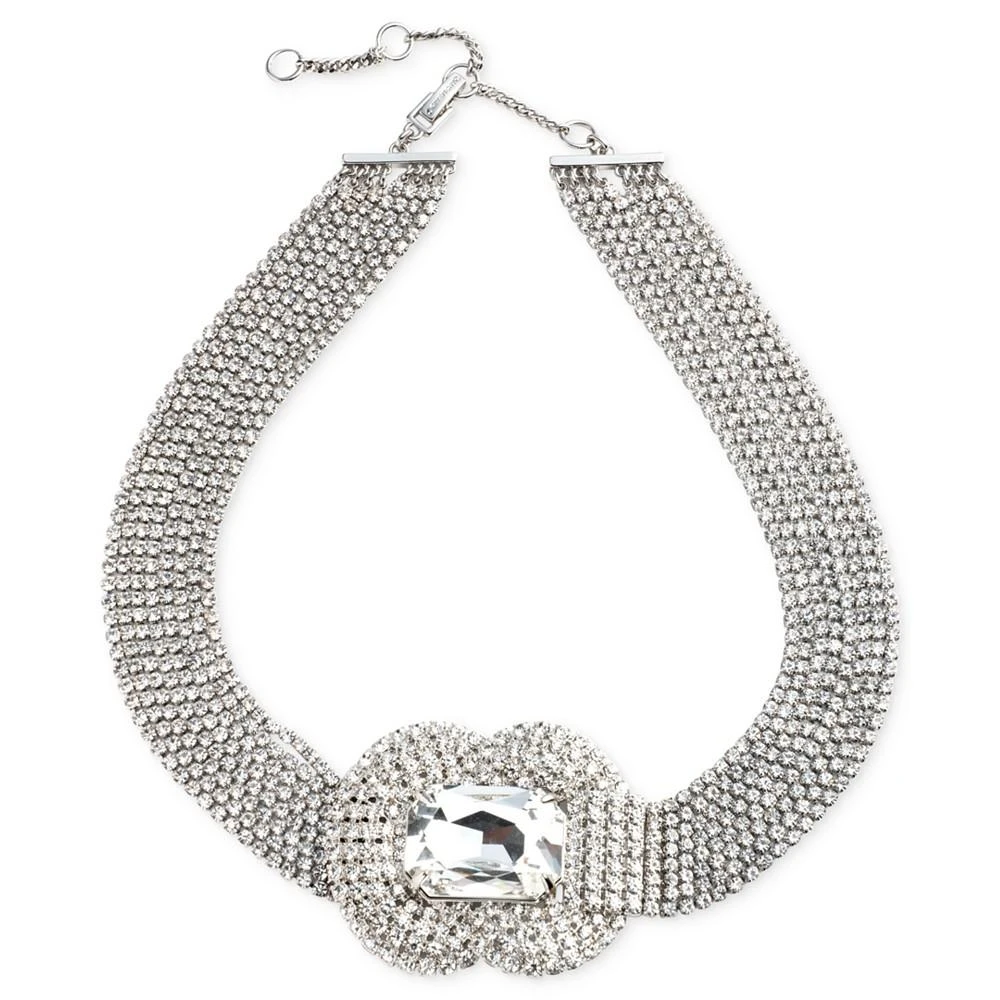商品Givenchy|Silver-Tone Crystal Multi-Row Statement Necklace, 17" + 3" extender,价格¥2168,第1张图片