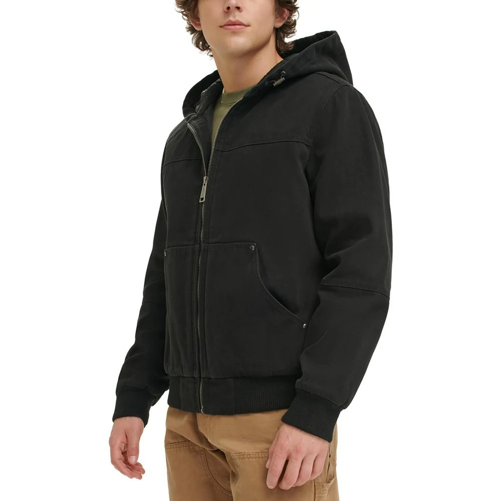 商品Levi's|Men's Workwear Hoodie Bomber Jacket with Quilted Lining,价格¥675,第4张图片详细描述