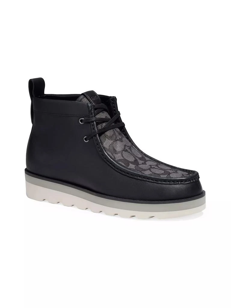 商品Coach|C-Logo Leather Chukka Boots,价格¥1106,第2张图片详细描述