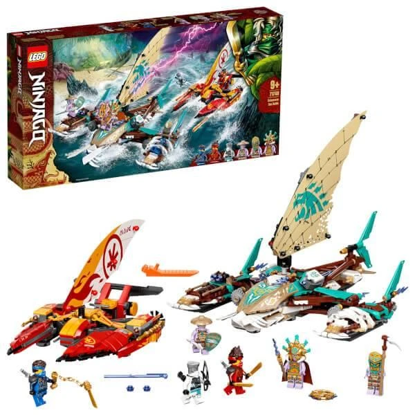 商品LEGO|LEGO NINJAGO: Catamaran Sea Battle Building Set (71748),价格¥528,第2张图片详细描述