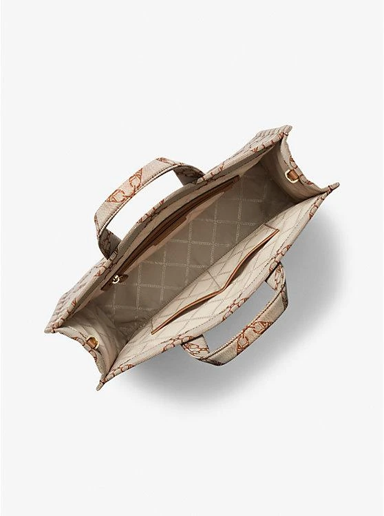 商品Michael Kors|Gigi Large Empire Logo Jacquard Tote Bag,价格¥1503,第2张图片详细描述