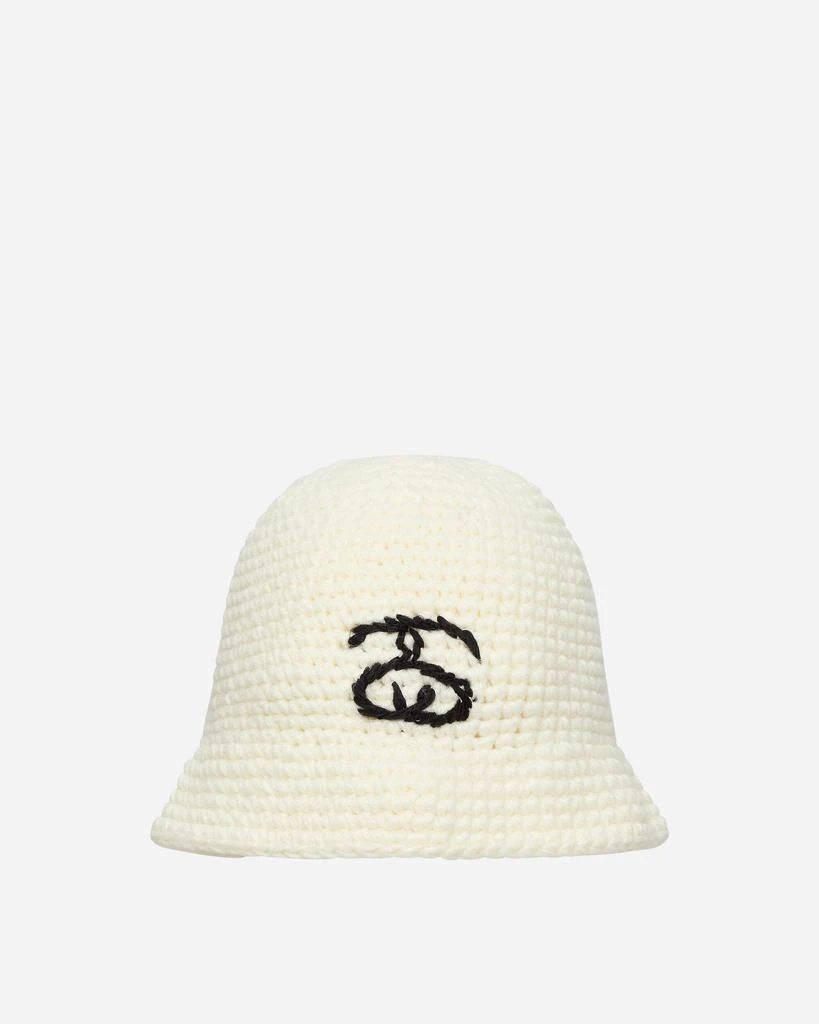 商品STUSSY|SS Link Knit Bucket Hat Bone,价格¥425,第1张图片