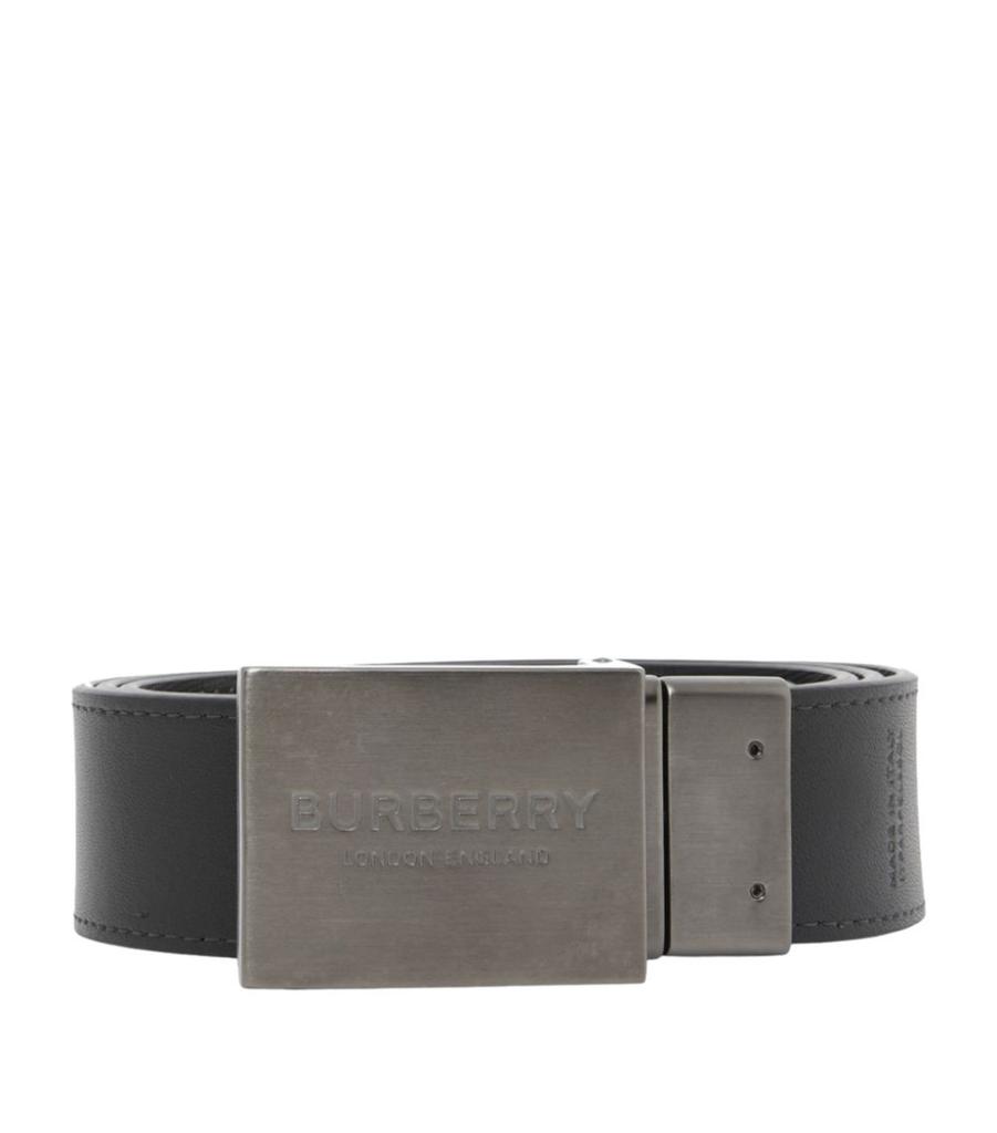 Leather Reversible Check Belt商品第3张图片规格展示