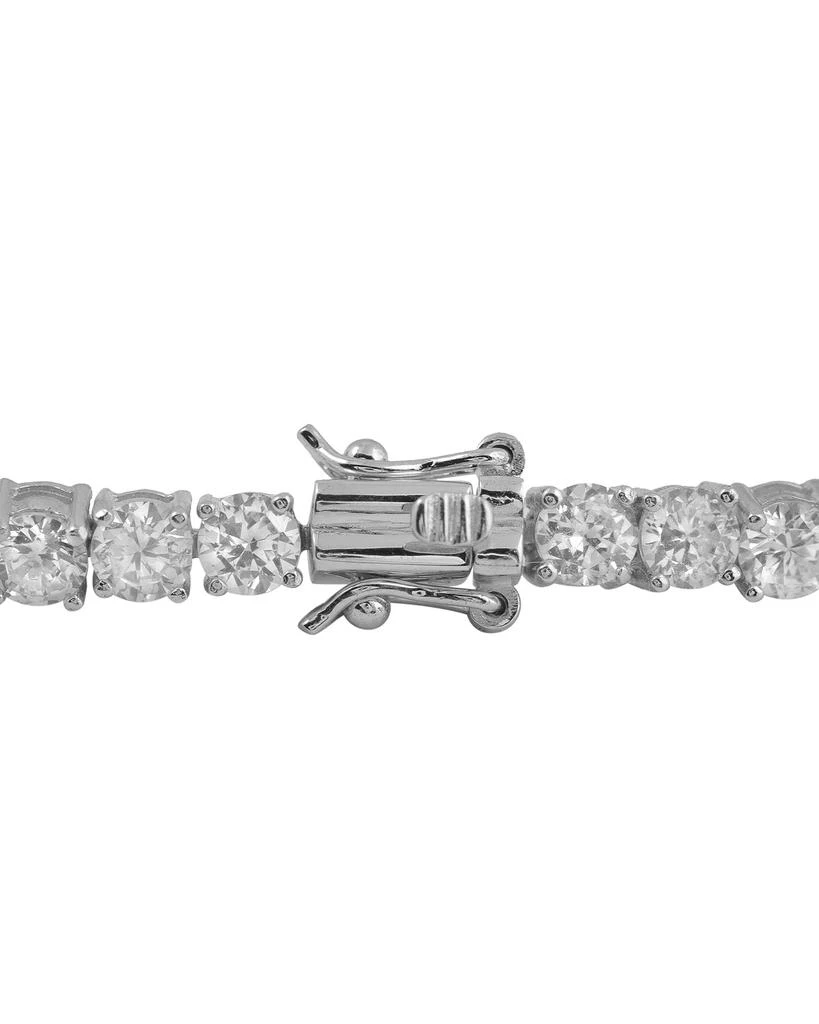 商品Rachel Glauber|Ra White Gold Plated Cubic Zirconia 4mm Tennis Bracelet,价格¥215,第3张图片详细描述