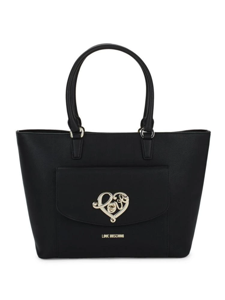 商品Moschino|Minimalistic Zipped Tote,价格¥1180,第1张图片