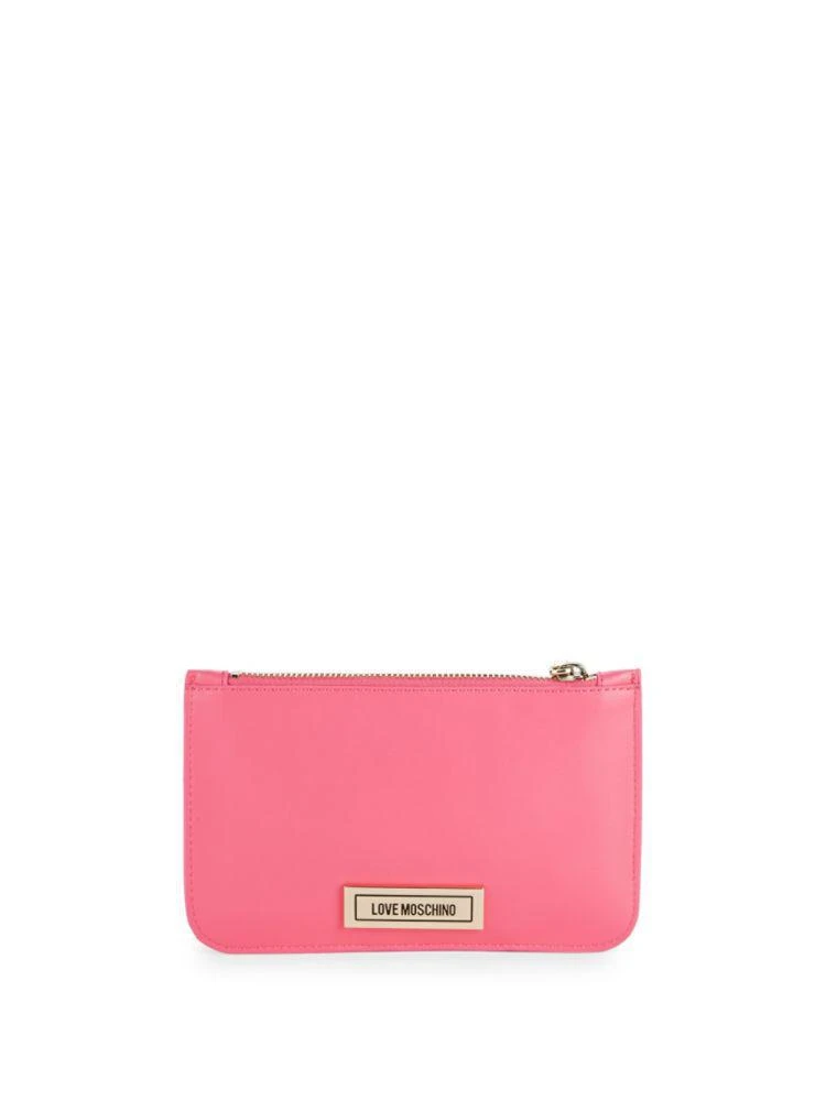 商品Moschino|Leather Zip Card Case,价格¥551,第3张图片详细描述