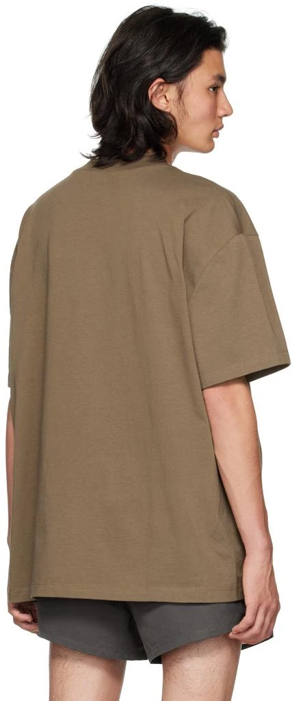 商品Essentials|Brown Flocked T-Shirt,价格¥315,第3张图片详细描述