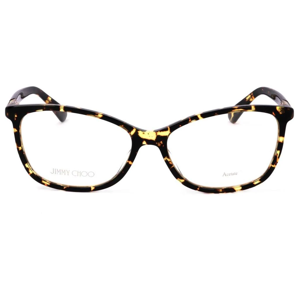 商品Jimmy Choo|Jimmy Choo Women's Brown Rectangular Opticals,价格¥596,第3张图片详细描述