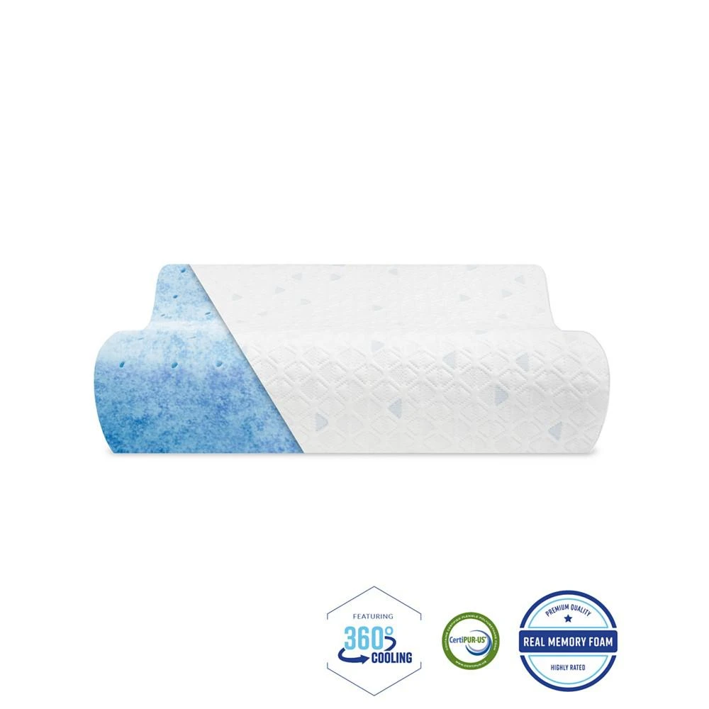 商品SensorGel|Cold Touch Contour Gel-Infused Memory Foam Pillow - Oversized,价格¥419,第4张图片详细描述