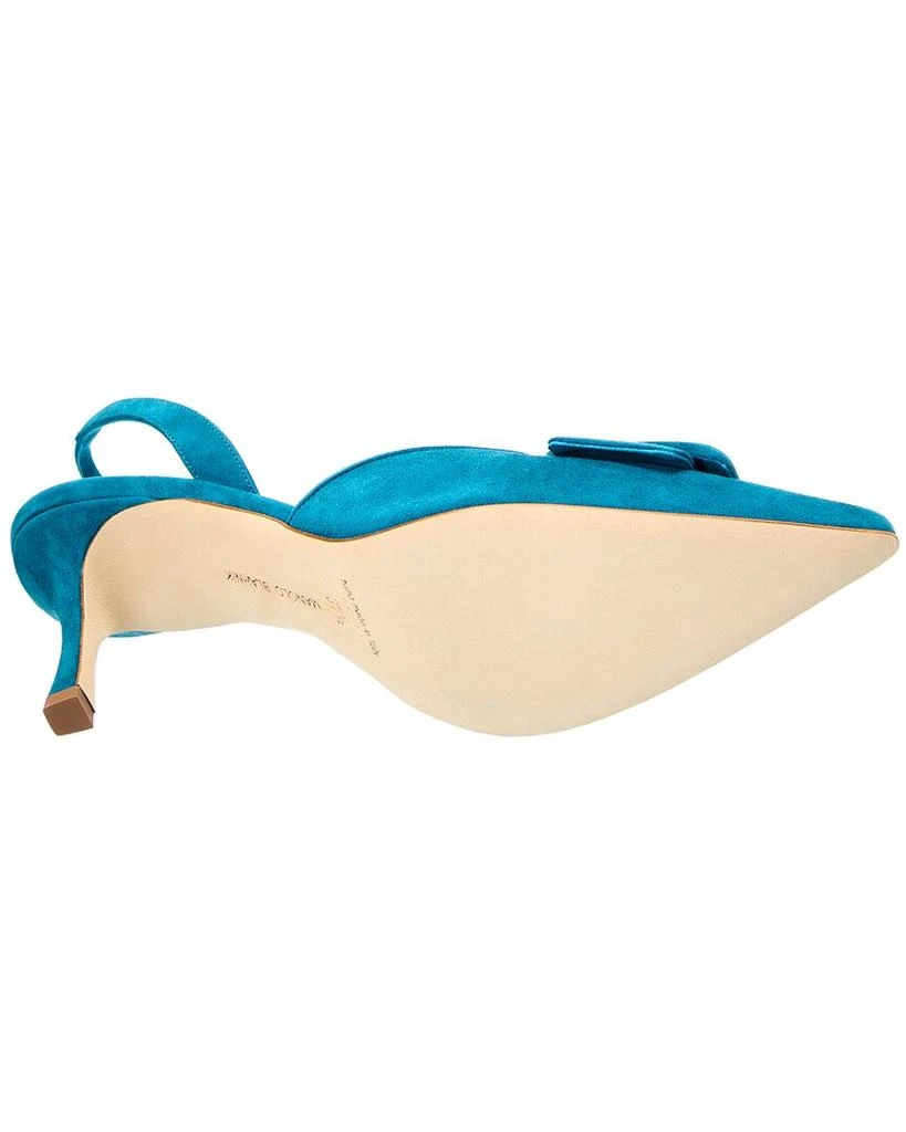 商品Manolo Blahnik|Manolo Blahnik Maysli 70 Suede Slingback Pump,价格¥4720,第4张图片详细描述