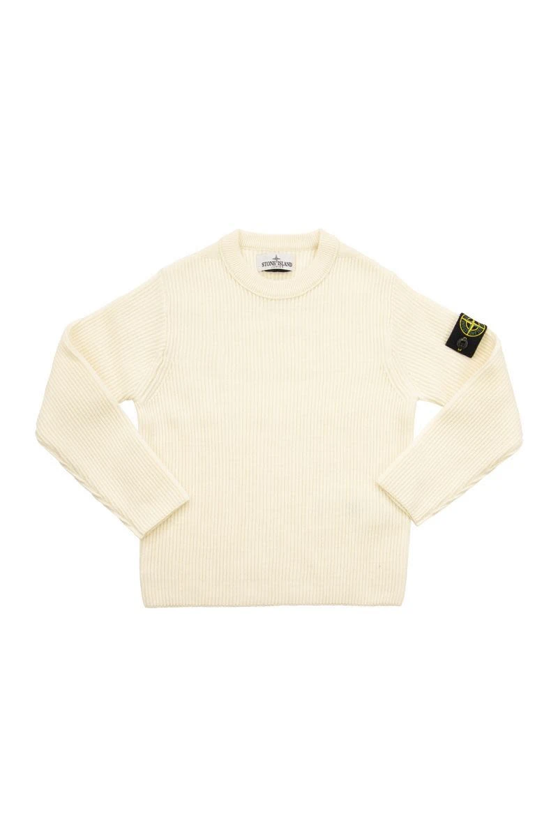 商品【商品预售7天】 Stone Island|Stone Island 男童针织毛衣 7816504A3V0099 浅棕色,价格¥1382,第1张图片