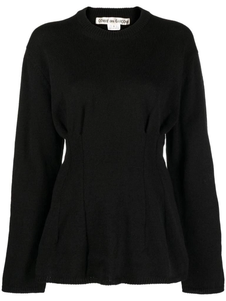 商品Comme des Garcons|Comme Des Garçons Women's  Black Other Materials Sweater,价格¥3546,第1张图片