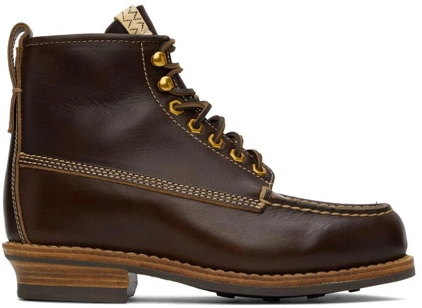 商品VisVim|Brown Cradle Moc-Folk Lace-Up Boots,价格¥5429,第1张图片