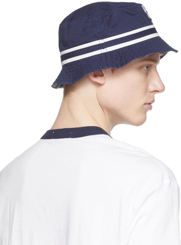 商品Ralph Lauren|Reversible Navy Cotton Plaid Bucket Hat,价格¥244,第3张图片详细描述