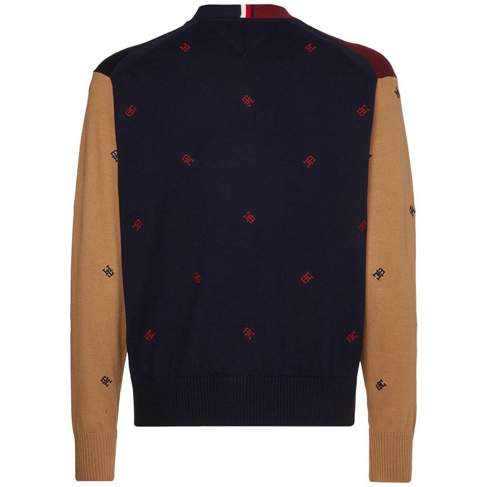 商品Tommy Hilfiger|Men's Monogram Color Block Cardigan Sweater,价格¥792,第6张图片详细描述