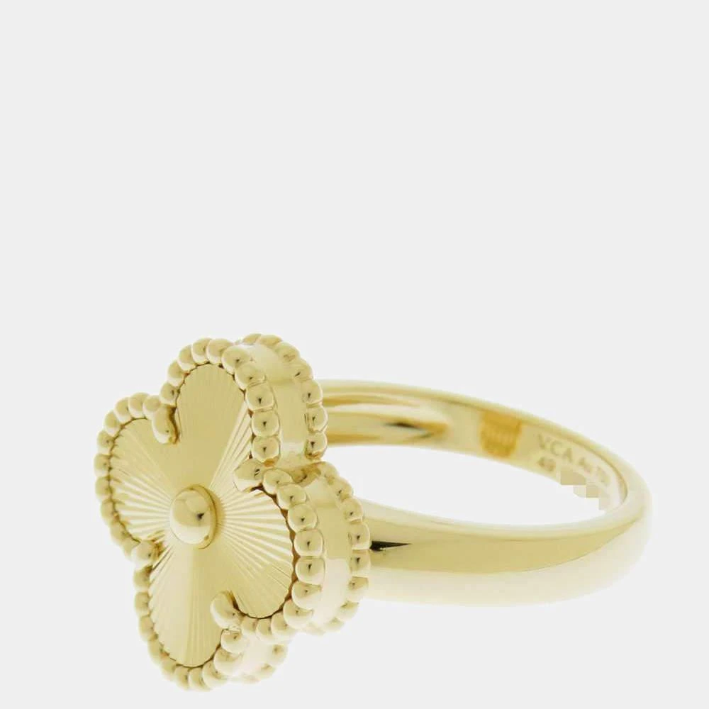 商品[二手商品] Van Cleef & Arpels|Van Cleef & Arpels Vintage Alhambra 18K Yellow Gold Ring EU 49,价格¥24151,第2张图片详细描述