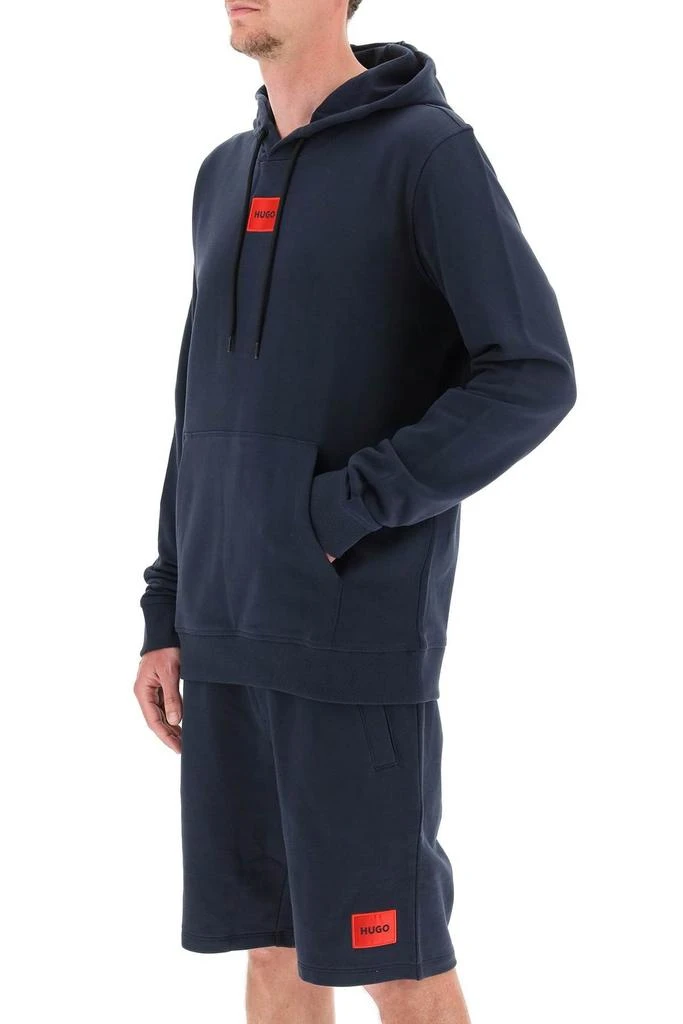 商品Hugo Boss|Hugo Boss Logo Patch Drawstring Hoodie,价格¥502,第4张图片详细描述