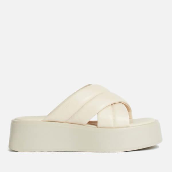 商品Vagabond|Vagabond Women's Courtney Leather Flatform Sandals - Off White,价格¥319,第3张图片详细描述