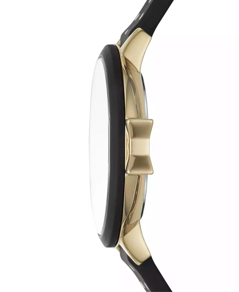 商品Kate Spade|Women's Park Row Black Dot Silicone Strap Watch 34mm,价格¥1107,第2张图片详细描述