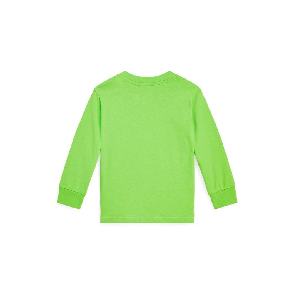 商品Ralph Lauren|Baby Boys Jersey Long Sleeve T-shirt,价格¥174,第4张图片详细描述