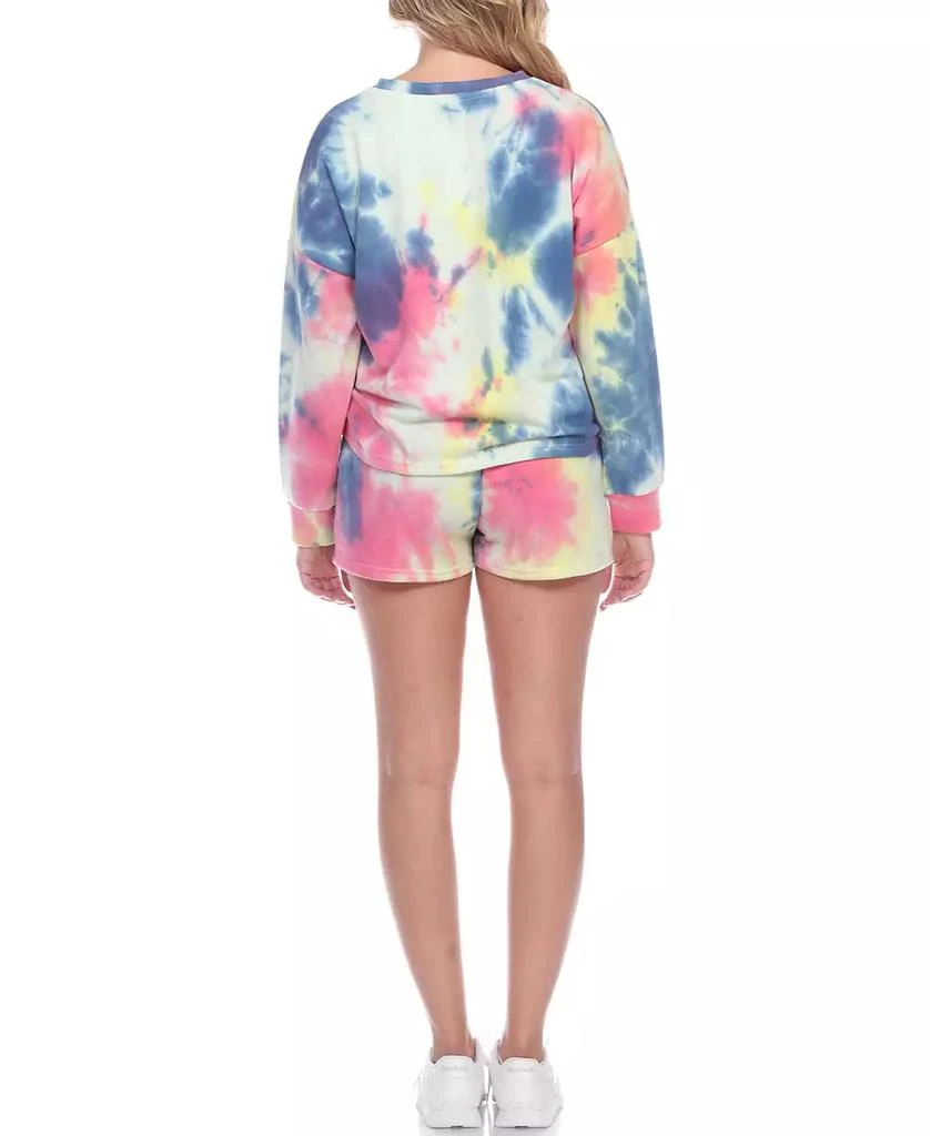 Women's Tie Dye Lounge Top Shorts Set, 2-Piece 商品