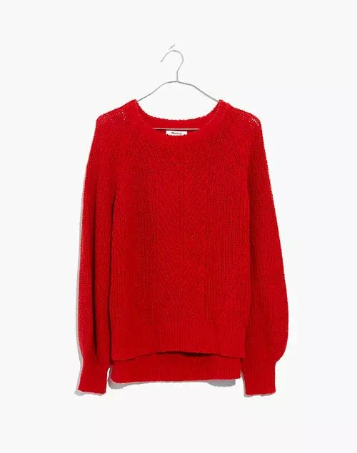 商品Madewell|Balloon-Sleeve Pullover Sweater,价格¥515,第1张图片