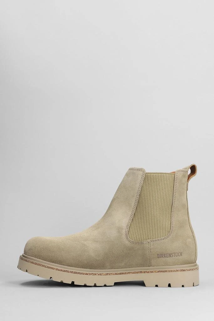 商品Birkenstock|Highwood Combat Boots In Taupe Suede,价格¥1358,第3张图片详细描述