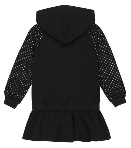 商品Moschino|缀饰棉质混纺连帽连衣裙,价格¥1066,第4张图片详细描述