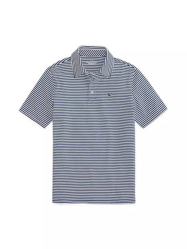 商品Vineyard Vines|Toddler's, Little Boy's & Boy's Winstead Stripe Sankaty Performance Polo,价格¥178,第1张图片