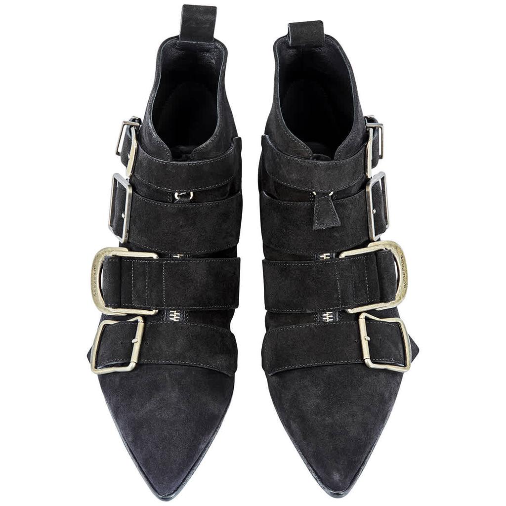 Burberry Ladies Black Buckled Ankle Boots, Brand Size 35商品第3张图片规格展示